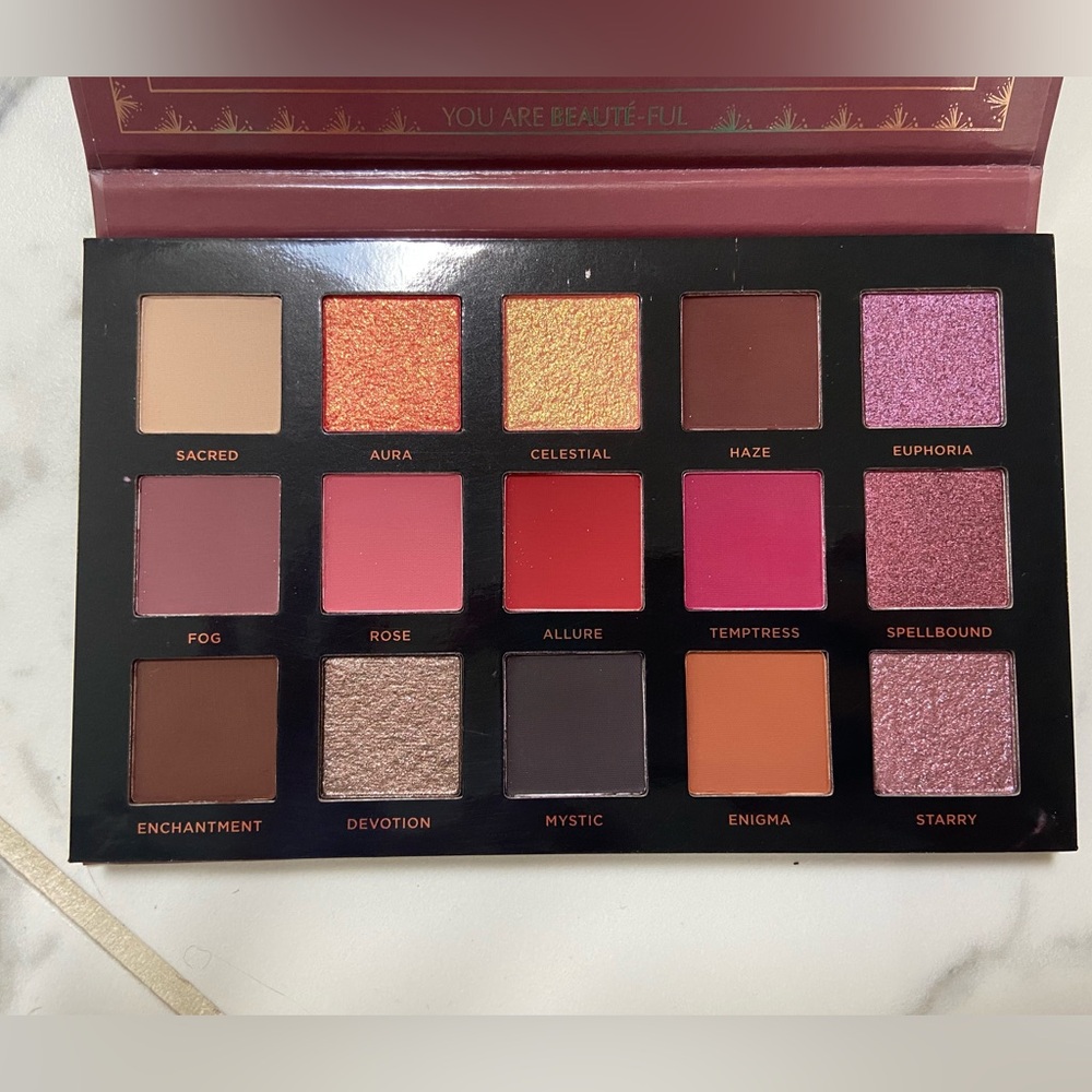 NEW Ace Beaute Mystic Romance Eyeshadow Palette - 15 Colors Matte & Shimmer